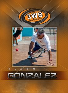 Front of Ruben Gonzalez 3WallBall Trading Card